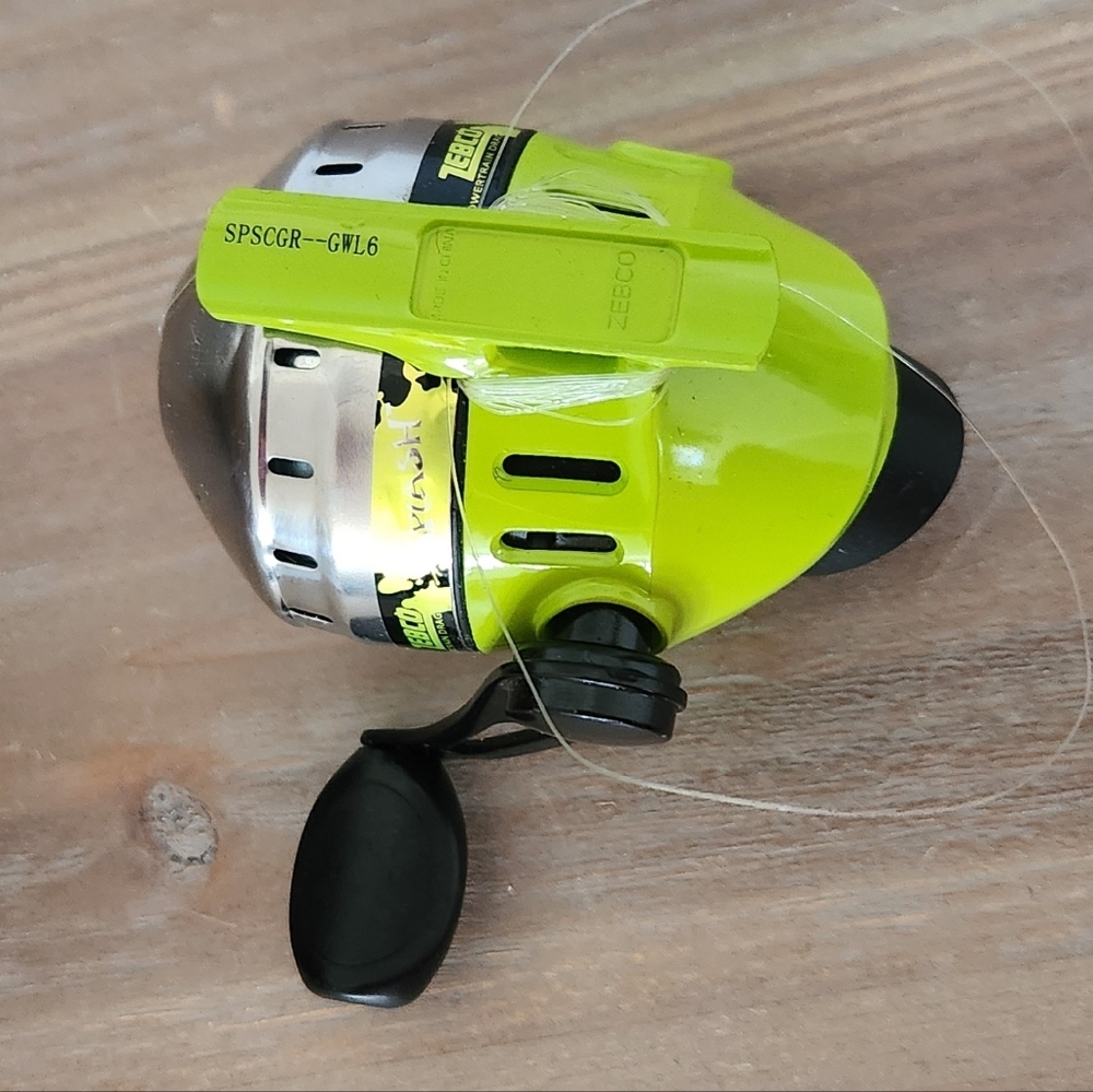 Zebco Splash Spincast Fishing Reel – Neon Green/Chartreuse - Picture 7 of 11